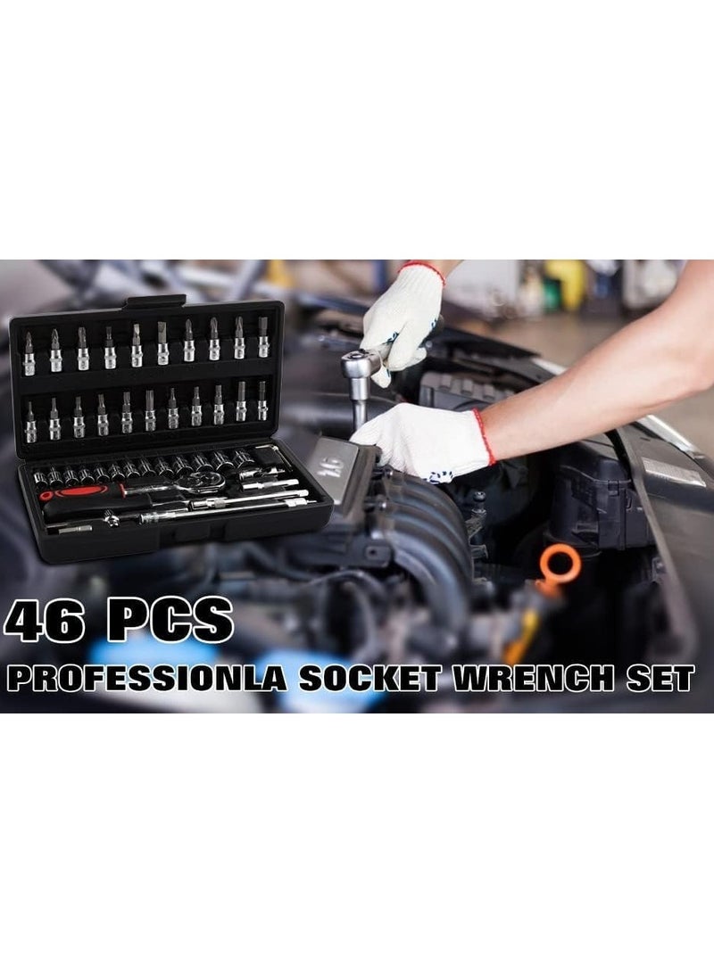 1 Pcs Tool Kit & Screwdriver Set And Socket Set Wrench Set Stanley Ratchet Spanner Set Multi Purpose Combination Allen Key Tool Case Precision Tool Set Bike Tool Kit Set All Bike Car  - Image 2
