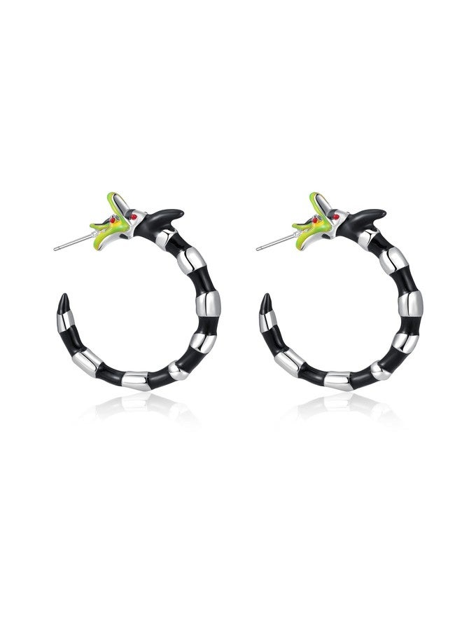 YANCHUN Halloween Snake Hoop Earrings for Women Gothic Punk Snake Jewelry Halloween Cosplay Costume Shirts Accessories - Image 5