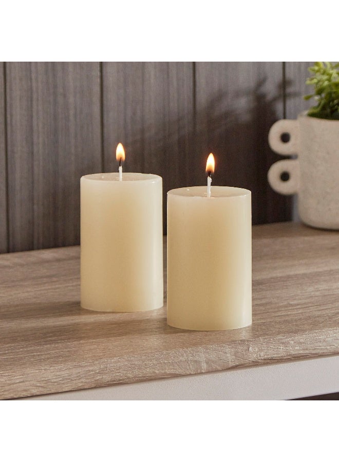 Home Box Reda 2-Piece Pillar Candle Set 6.3 x 10 x 6.3 cm - Image 2