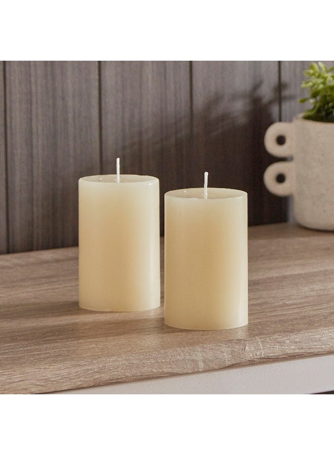 Home Box Reda 2-Piece Pillar Candle Set 6.3 x 10 x 6.3 cm - Image 1