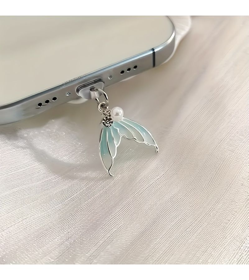 Golden Fishtail Anti Dust Plug For Android Type C Connector 1pc - Image 3