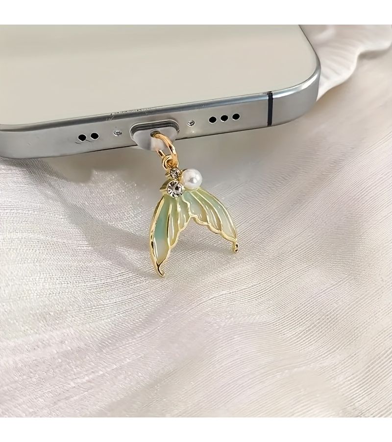Golden Fishtail Anti Dust Plug For Android Type C Connector 1pc - Image 5