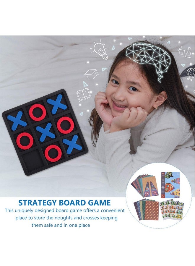 Toddmomy 2 Boxes Toe Game Board Game Strategy Board Game Family Games Night Classic Board Games Tactile Puzzle - Image 5