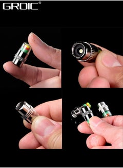 GROIC 4Pcs 2.4 Bar 36 PSI Car Tire Pressure Monitor Valve Stem Caps Sensor Indicator Tire Monitor Cap 3 Color Eye Alert TPMS Tire Pressure Monitor System  - Image 5