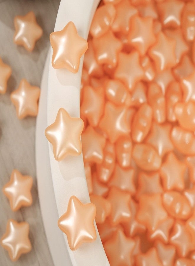 TRENDPLAY كرات نجوم تريند بلاي لحوض الكرات - 100 قطعة، 2.4 بوصة، بلاستيكية غير سامة، ألعاب، خيمة، مسبح، بيت لعب، حظيرة لعب، ديكور حفلات، لون ذهبي لؤلؤي - Image 2