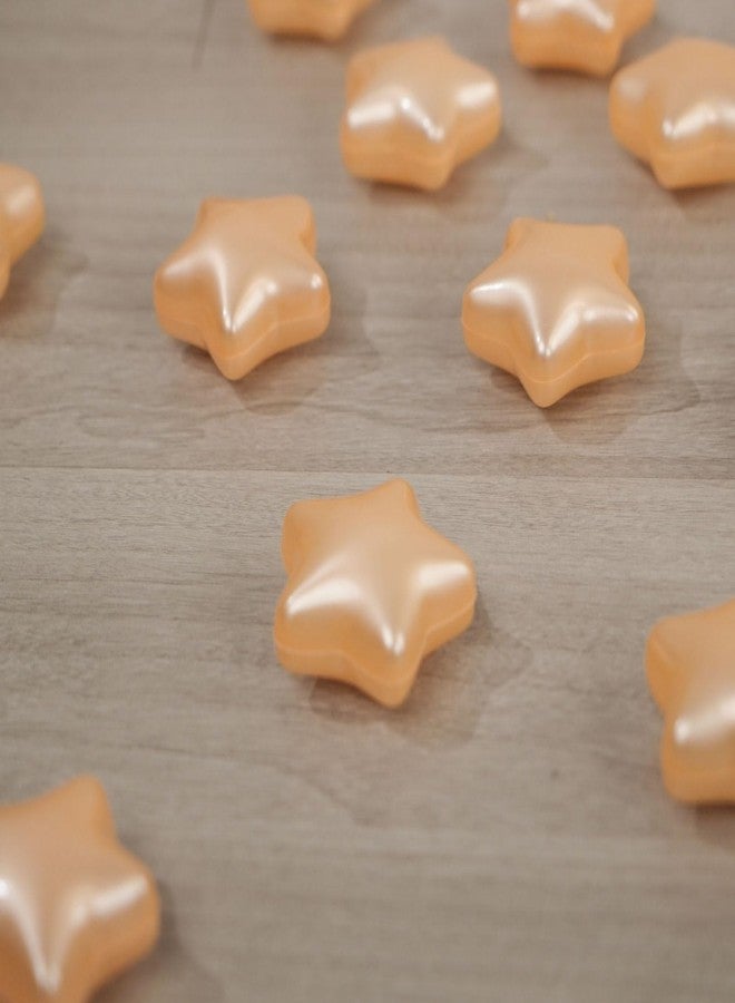 TRENDPLAY كرات نجوم تريند بلاي لحوض الكرات - 100 قطعة، 2.4 بوصة، بلاستيكية غير سامة، ألعاب، خيمة، مسبح، بيت لعب، حظيرة لعب، ديكور حفلات، لون ذهبي لؤلؤي - Image 5