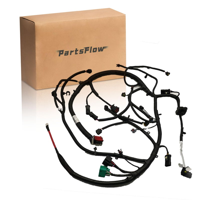 PartsFlow Engine Wiring Harness Car Wire Harness for 2005 2006 2007 Ford F250 F350 F450 F550 Super Duty 60L Diesel Engine Replacement for 5C3Z12B637BA