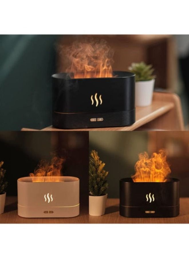 ACLIX Essential Oil Diffuser with Flame Light 180mL Aromatherapy Mist Humidifier Quiet Air Diffusers with Auto Shut Off Protection - Image 4