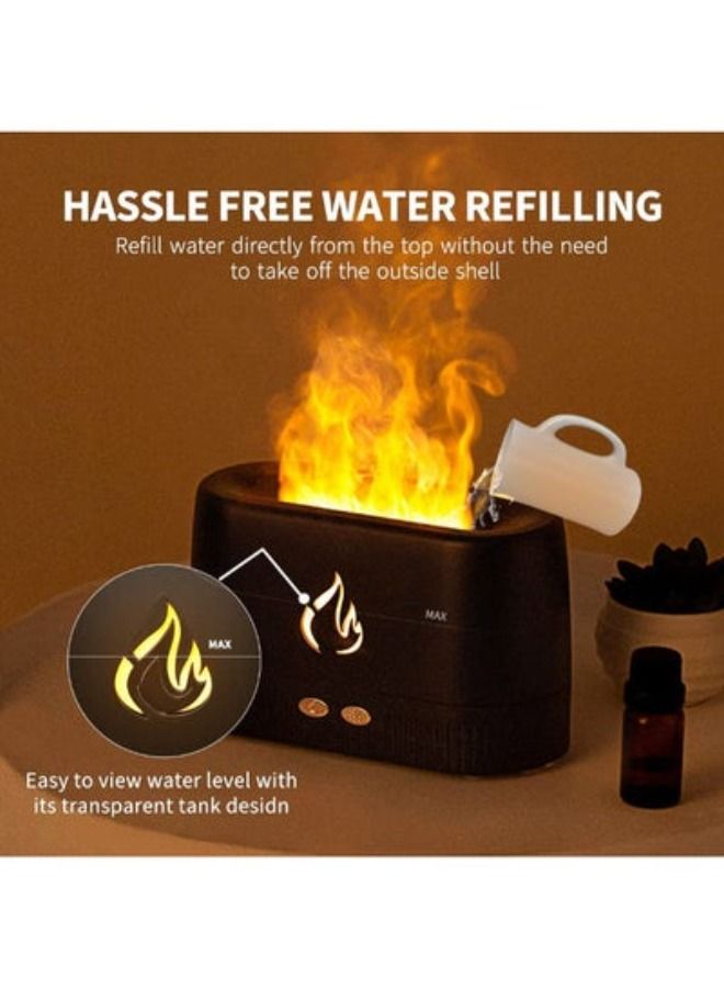 ACLIX Essential Oil Diffuser with Flame Light 180mL Aromatherapy Mist Humidifier Quiet Air Diffusers with Auto Shut Off Protection - Image 5