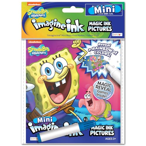Bendon Publishing Spongebob Squarepants Coloring Book Set with Coloring Book, Imagine Ink Mess-Free Coloring Book, and Stickers - Image 3