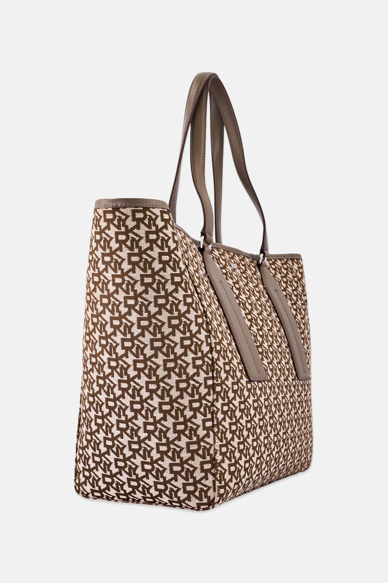 DKNY Women Monogram Logo Grayson Tote Bag With Wallet, Multicolor - Image 2