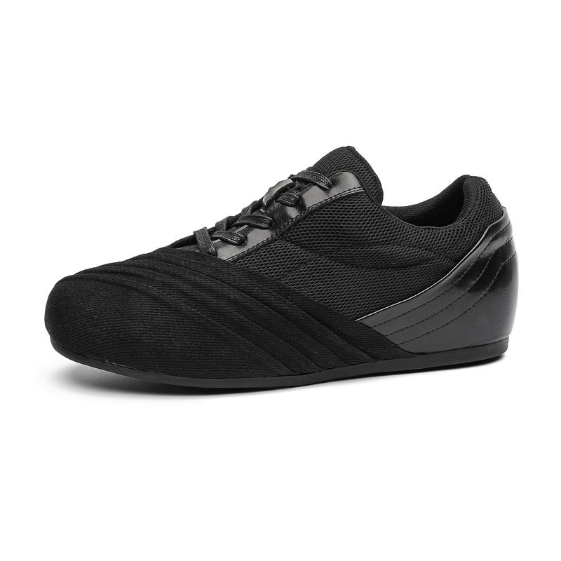 Casual Shoes for Men, Leather Surface, Versatile, Thin-Soled, German Training Shoes, Comfortable for Commuting, Round-Toe, Height-Increasing, Forrest Gump Shoes 6282 - Image 1