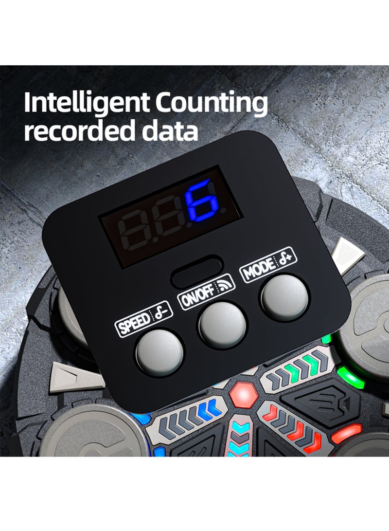 Wall Mounted Electronic Boxing Machine, with Scoring Function,Bluetooth LED Light with USB Charging, Musical Boxing Machine with Training Modes with Boxing Gloves for Kickboxing, Karate, Gym Training - Image 4