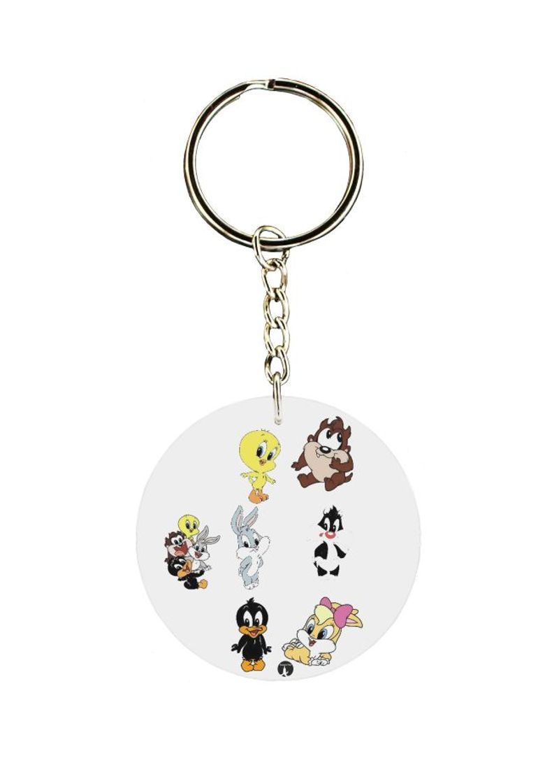 RKN Double Sided Cartoon Printed Keychain