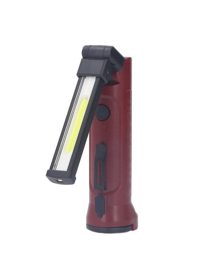 Thoraya LED Work Light Foldable Flashlight with Magnet Hook Clip Rechargeable IPX4 Waterproof 5 Modes Pocket Work Light for Car Repairing Camping  - Image 2