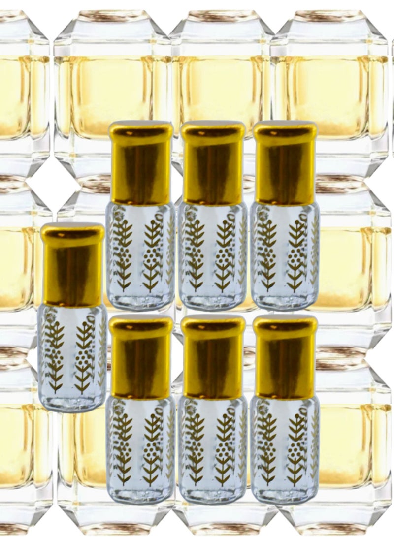 7 قطع زيت عطري باراديسو نسائي الشفاف الأصلي 3مل