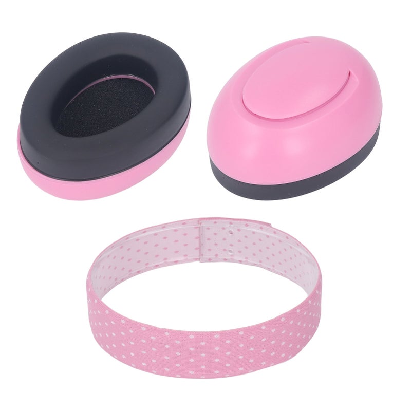 Baby Noise Canceling Earmuff: Pink, Powerful Noise Blocking, Anti Slip Strip Design - Infant Hearing Protection Earmuff for Baby Sleep, Travel, Festivals and Concerts - Image 5