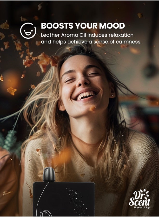 Dr Scent - Breeze of Joy, Diffuser Aroma Leather Feel the Distinctive Notes of dry wood, juniper berries, and mate, with a hint of amber. (500ml) - Image 1