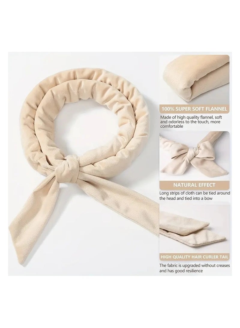 Goolsky Heatless Curling Rod Headband No Heat Silk Ribbon Curling Rod Hair Roller Curls with Hair Claw Clip Lazy Natural Soft Wave DIY Hair Rollers Styling Tool for Sleep in Overnight - Image 3