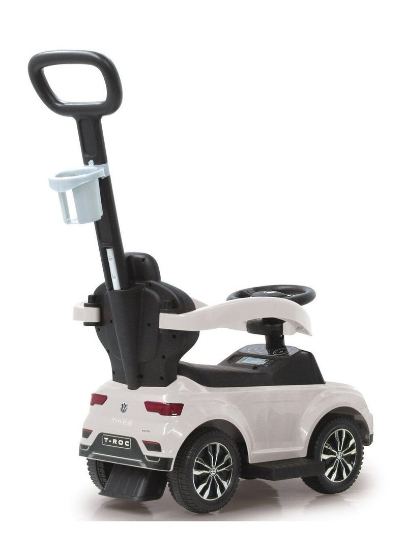 Volkswagen Volkswagen T-roc Ride-on Car with Handle White  - Image 2