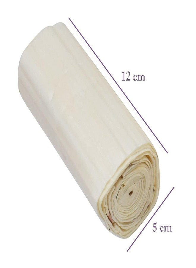 ProKart Natural Sola Wood Paper for Flower Making and Other Crafts Works - Pack of 5 White Rolls - Image 2