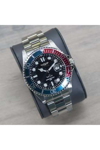 Invicta Pro Diver Stainless Steel Men's Quartz Watch - 43mm, Silver/Blue/Red, Classic - Image 2