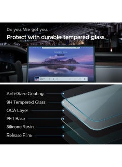 Spigen GLAStR EZ Fit for Refreshed Tesla Model S (2021/2022/2023/2024) / Tesla Model X (2021/2022/2023/2024) 17 inch Dashboard Touchscreen - Crystal Clear  - Image 4