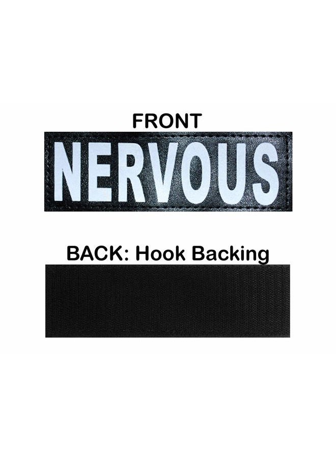 Doggie Stylz Dog Harness with Removable Patches and Reflective Trim. Dog Vest Comes with 2 Nervous Reflective Hook and Loop Patches. Measure Dogs Girth Before Purchase (Girth 19" - 25" Black) - Image 5
