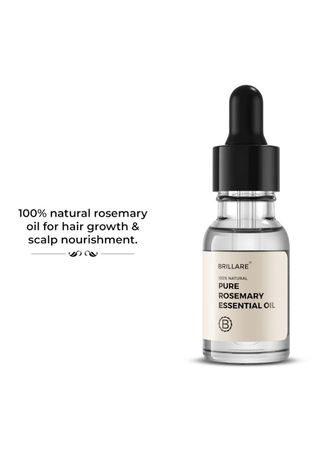BRILLARE Pure Rosemary Essential Oil For Hair Growth 15 Ml, 70 Grams  - Image 2
