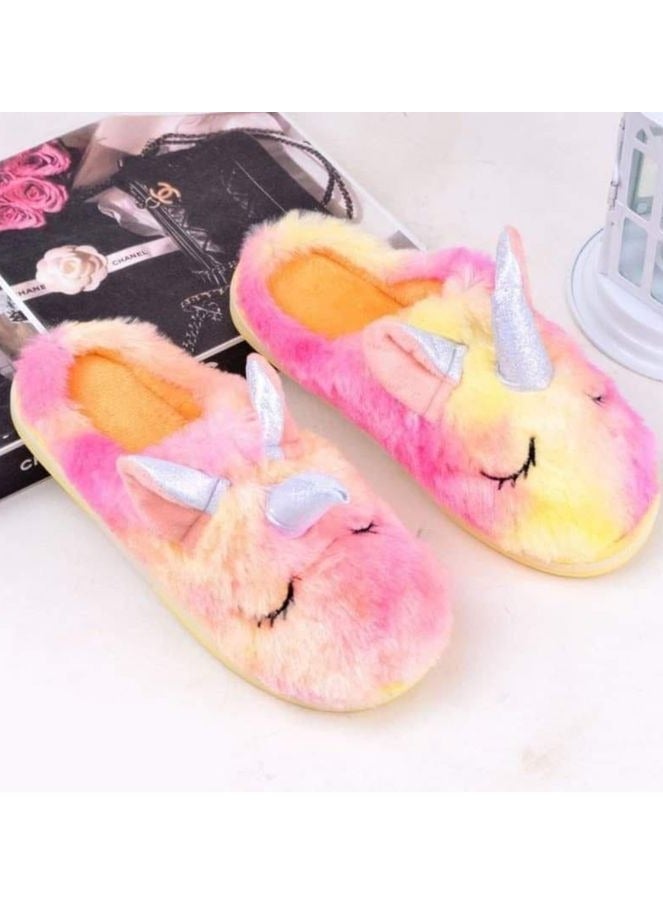 UnicornKids Fur Clog With Ruber Sole "Fitting 1 Size Smaller"