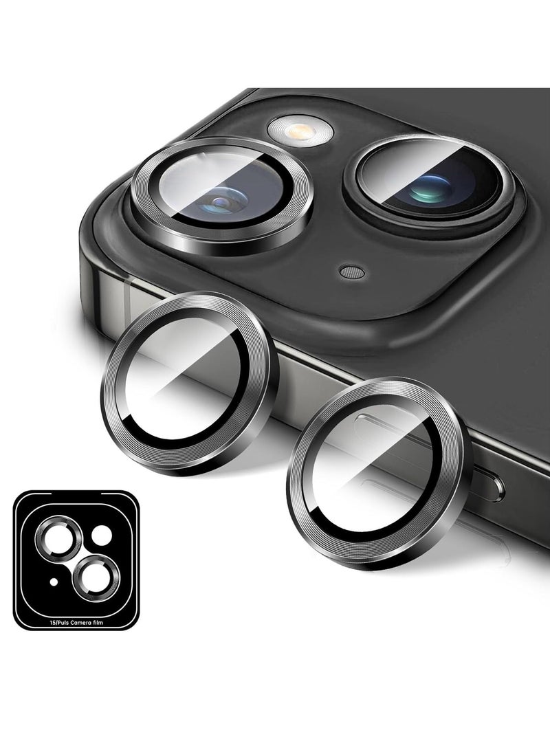 ELTRAZONE "Tempered Glass Camera Lens Protector for iPhone 16/16 Plus – HD Anti-Scratch Cover with Automatic Alignment Metal Rings" - Image 1
