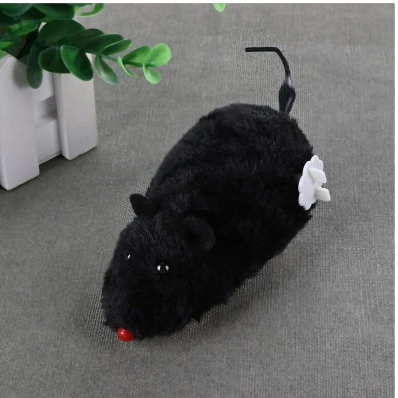 Munmoll Cute Clockwork Mouse Toys 1 PCS Moving Mouse Toy for Pet Cat Outdoor Kitten Playing Rat Toys for Cat Dogs Kids (Black Color) - Image 1