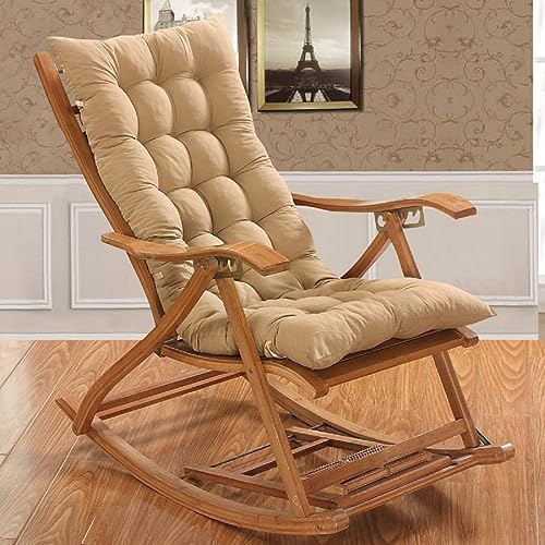 Deevine Craft Tufted Bench Cushion Pad with Ties, 120 x 48 x 8 cm, Indoor Outdoor Chair Cushion Seat Cushion and Back Cushion for Rocking Chair Garden Furniture, Indoor, Outdoor (Beige) - Image 1