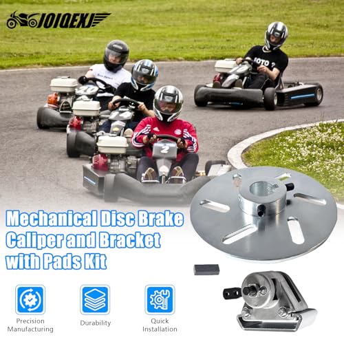 JOIQEXJ Mechanical Disc Brake Caliper and Bracket with Pads Kit for Manco 9598 9597 Yerf-Dog Carter ASW Bristers Airheart MB-1 Predator 212cc 196cc gx160 Carter Drift Trike Rotor Go Kart - Image 5