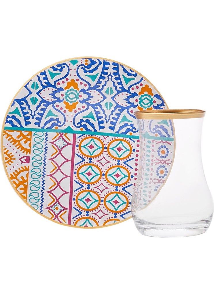 Karaca Ibiza 12 Piece Tea Set for 6 People 170 ml  - Image 2