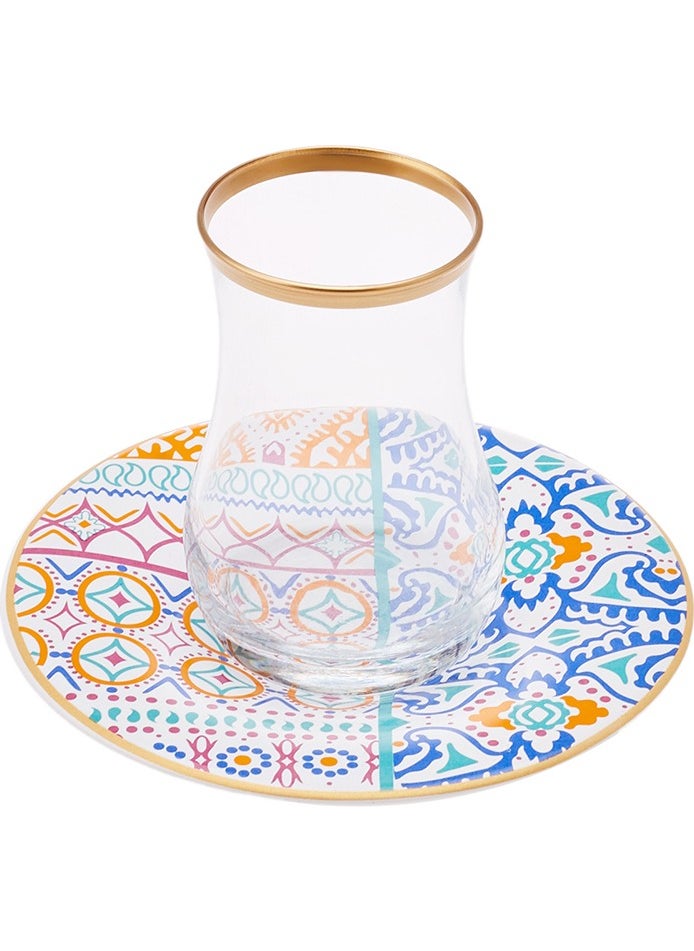 Karaca Ibiza 12 Piece Tea Set for 6 People 170 ml  - Image 4