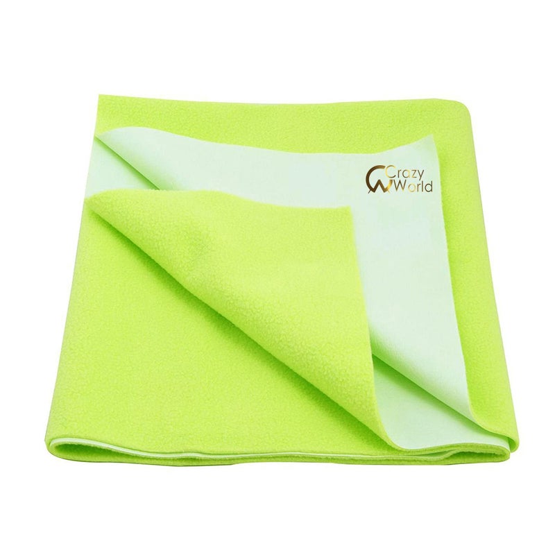 CRAZY WORLD Reusable Mat Water Proof/Extra Absorbent Dry Sheets/Bed Protector- Small, Pista Green - Image 1