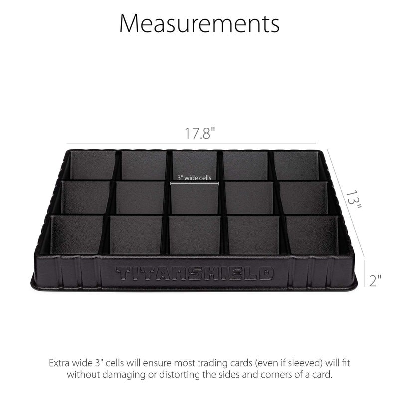 TitanShield Stackable Heavy Duty Card Sorting Tray | Compatible with Pokemon, Baseball, Magic The Gathering MTG, TCG Trading Cards | (Two Trays) - Image 4