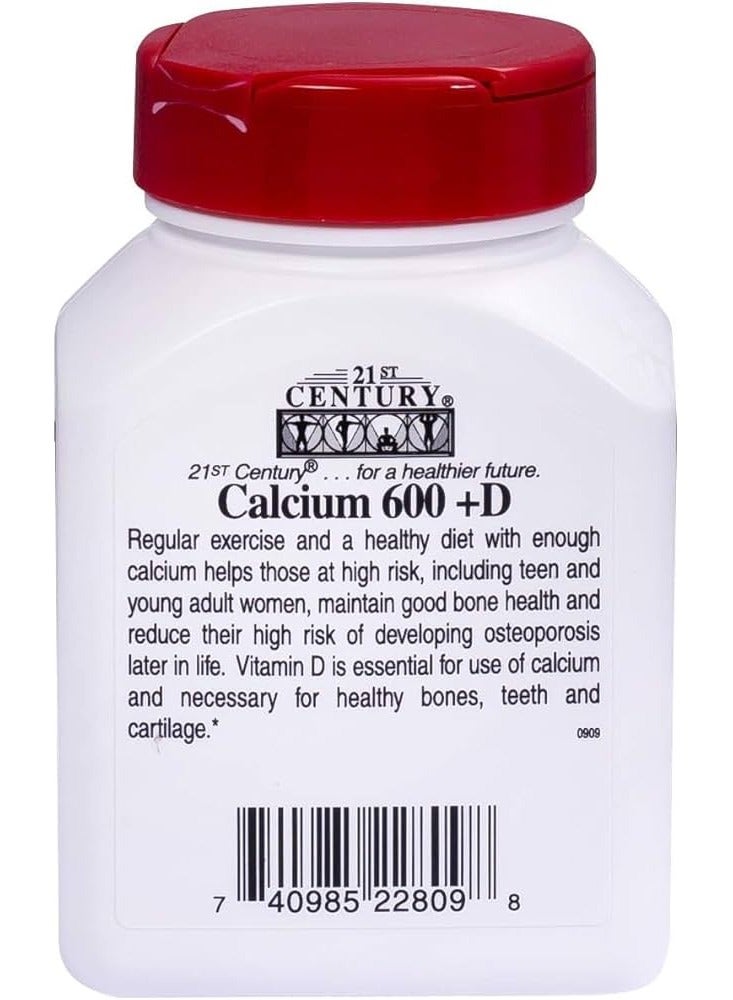 21st Century Calcium 600+D Cap 75's - Image 2