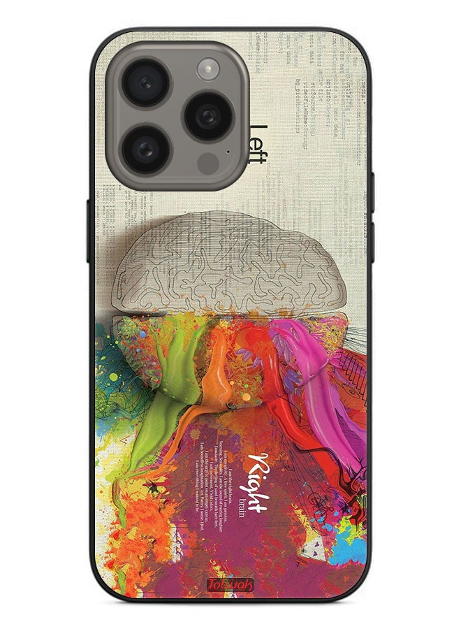 Tolwak Apple iPhone 15 Pro Max Protective Case Cover Abstract Brain Science Artwork - Image 2