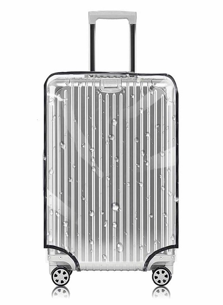 Durable Transparent PVC Luggage Protector - Stylish & Waterproof Suitcase Cover for Travel - Image 1