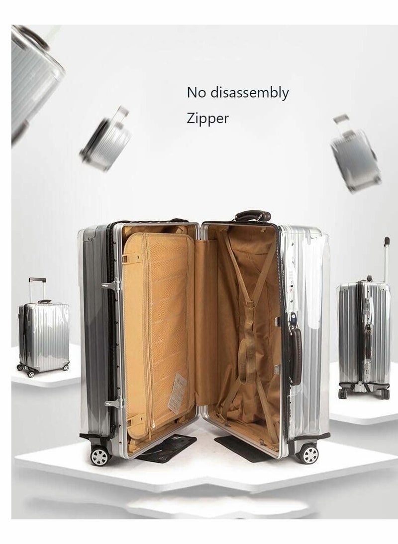 Durable Transparent PVC Luggage Protector - Stylish & Waterproof Suitcase Cover for Travel - Image 2
