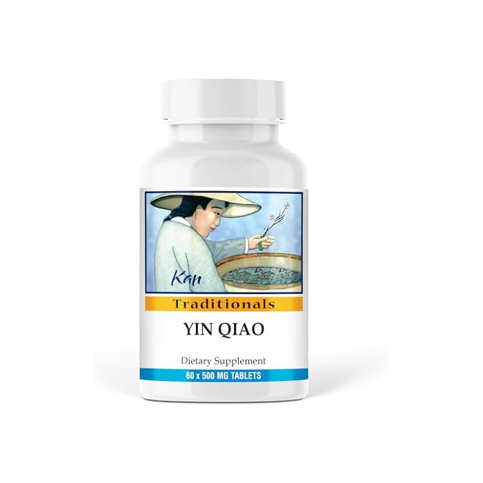 Kan Herbs Company Yin Qiao Formula – Traditional Chinese Herbal Blend with Honeysuckle & Forsythia for Seasonal Balance and Respiratory Wellness, Herbal Supplement, 60 Tablets - Image 1