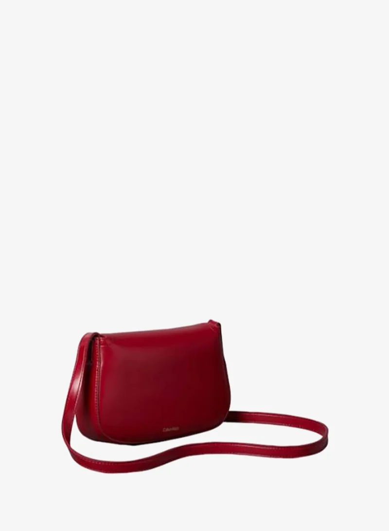 Calvin Klein Monogram Plaque Flap Crossbody Camera Bag