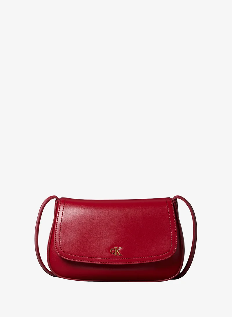 Monogram Plaque Flap Crossbody Camera Bag