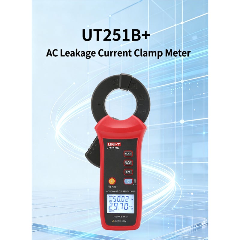 UNI-T Leakage Current Clamp Meter 0–60 A Range 1 µA Resolution - Microampere Leakage Tester With Low-Pass Filter Ac Leakage Clamp Meter For Industrial Maintenance Ground Fault Troubleshooting - Image 2