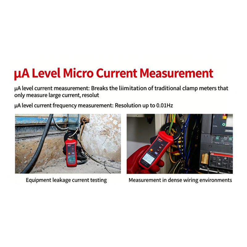 UNI-T Leakage Current Clamp Meter 0–60 A Range 1 µA Resolution - Microampere Leakage Tester With Low-Pass Filter Ac Leakage Clamp Meter For Industrial Maintenance Ground Fault Troubleshooting - Image 5