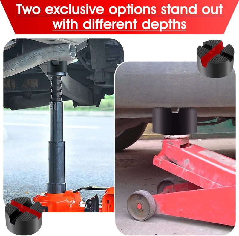 DEDC Floor Jack Pad,Universal Thickened Rubber Pinch Weld Jack Adapter Pad/Puck, Car Lift Frame Rail Protection Accessories -1 Pc - Image 3