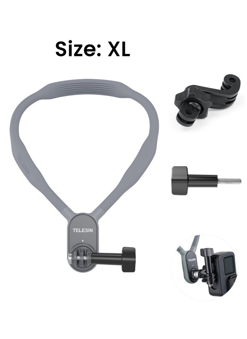 TELESIN Magnetic Neck Mount for Phones, POV Selfie Hand Free Chest Shoulder Support Video Vlog Body Strap Attachment Accessories for GoPro Max Go Pro Hero 11 10 9 8 7 Insta360 One RS X2 X3 DJI Action 2 3  - Image 1