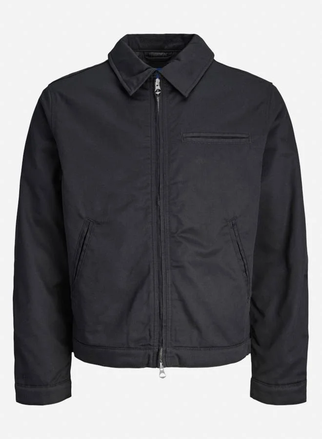 جاك اند جونز جاكيت عملي بجيوب بسحاب